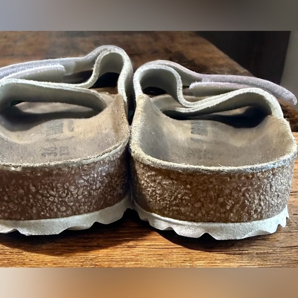 Birkenstock Womens 36 (5) Oita Sandals Shoes Antique White Suede Slide Comfort - Picture 3 of 4